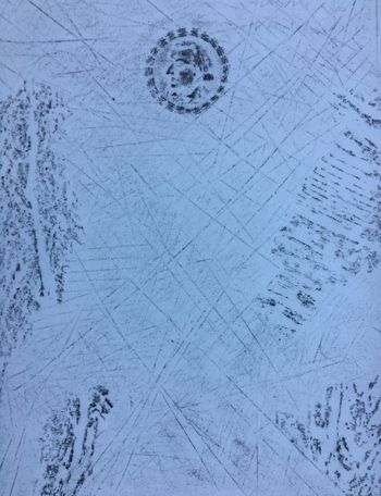 31.08.2017 Verschiedene Oberflächen - various surfaces - surfaces différentes - różne powierzchnie Matthias Harnisch - Frottage du jour