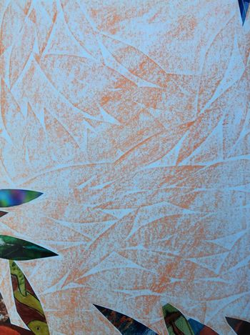 05.08.2021 Papier - paper - papier - papier Matthias Harnisch * Frottage du jour