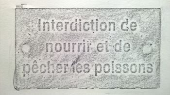 06.09.2016 Hinweisschild - information sign - panneau indicateur - znak informacyjny Matthias Harnisch - Frottage du jour