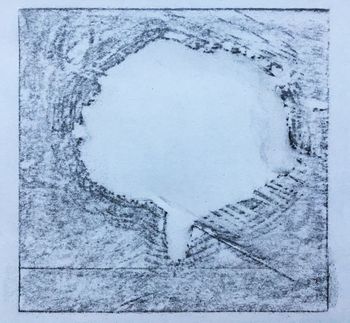 17.12.2020 Noch ein Loch - another hole - encore un trou - jeszcze dziura Matthias Harnisch * Frottage du jour