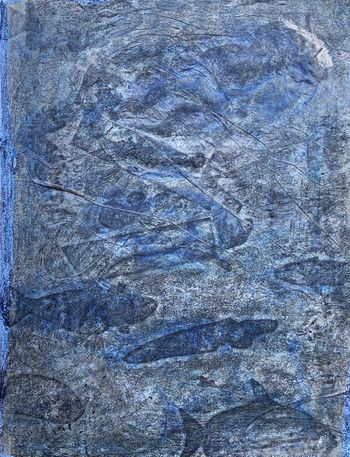 24.05.2022 Papier - paper - papier - papier Matthias Harnisch * Frottage du jour