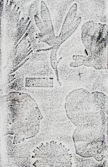 10.08.2026 Papier - paper - papier - papier Matthias Harnisch * Frottage du jour