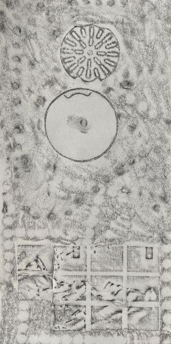 10.07.2023 Verschiedene Oberflächen - various surfaces - surfaces différentes - różne powierzchnie Matthias Harnisch * Frottage du jour