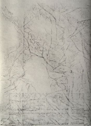 12.12.2025 Papier - paper - papier - papier Matthias Harnisch * Frottage du jour