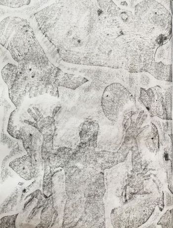 01.06.2022 Papier - paper - papier - papier Matthias Harnisch * Frottage du jour