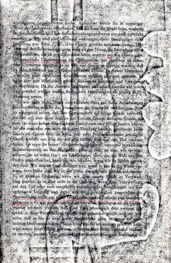 18.09.2022 Papier - paper - papier - papier Matthias Harnisch * Frottage du jour