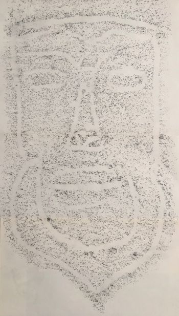 03.03.2017 Basrelief (Stein) - bas-relief (Stone) - bas-relief (pierre) - płaskorzeźba (kamień) Matthias Harnisch - Frottage du jour