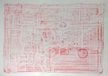 02.11.2016 Briefumschlag - envelope - enveloppe - koperta Matthias Harnisch - Frottage du jour