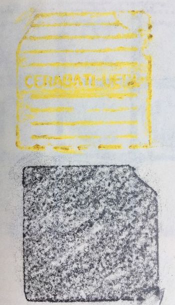 20.07.2020 Kachel - tile - carreau - kafel Matthias Harnisch * Frottage du jour