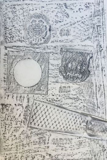 19.09.2021 Verschiedene Oberflächen - various surfaces - surfaces différentes - różne powierzchnie Matthias Harnisch * Frottage du jour