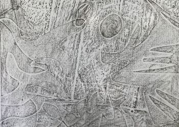 08.08.2022 Papier - paper - papier - papier Matthias Harnisch * Frottage du jour