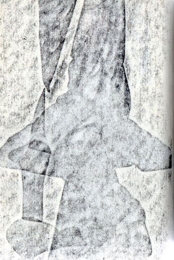 11.04.2024 Papier - paper - papier - papier Matthias Harnisch * Frottage du jour