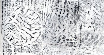 19.11.2023 Verschiedene Oberflächen - various surfaces - surfaces différentes - różne powierzchnie Matthias Harnisch * Frottage du jour