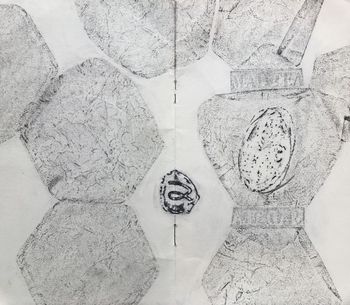 30.04.2020 Verschiedene Oberflächen - various surfaces - surfaces différentes - różne powierzchnie Matthias Harnisch * Frottage du jour
