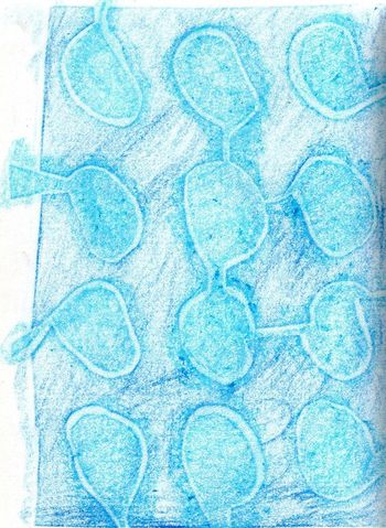28.01.2022 Papier - paper - papier - papier Matthias Harnisch * Frottage du jour