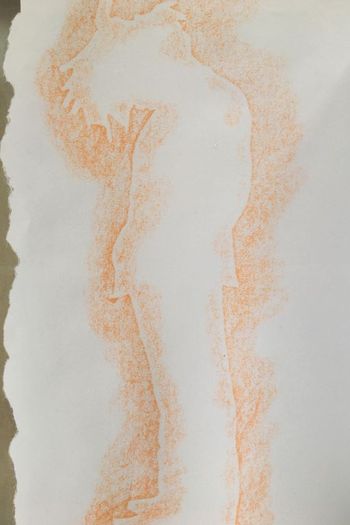 21.08.2021 Papier - paper - papier - papier Matthias Harnisch * Frottage du jour