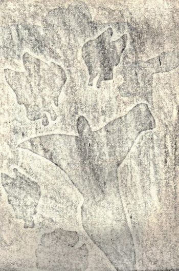 10.03.2025 Papier - paper - papier - papier Matthias Harnisch * Frottage du jour