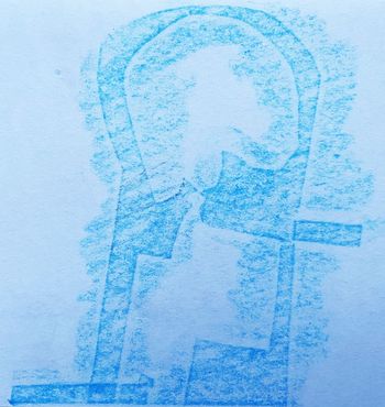 04.03.2024 Papier - paper - papier - papier Matthias Harnisch * Frottage du jour