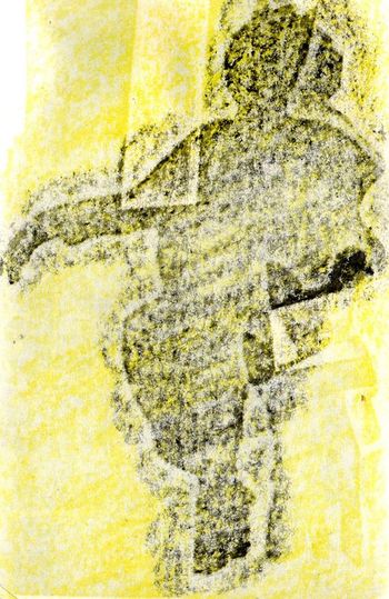 29.05.2024 Papier - paper - papier - papier Matthias Harnisch * Frottage du jour