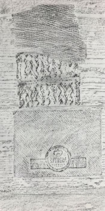 03.08.2017 Verschiedene Oberflächen - various surfaces - surfaces différentes - różne powierzchnie Matthias Harnisch - Frottage du jour