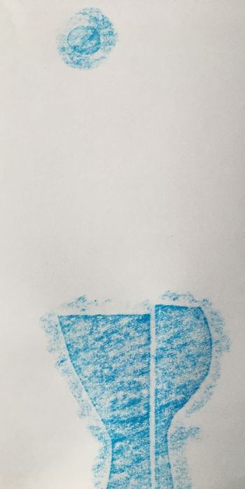 15.02.2021 Papier - paper - papier - papier Matthias Harnisch * Frottage du jour