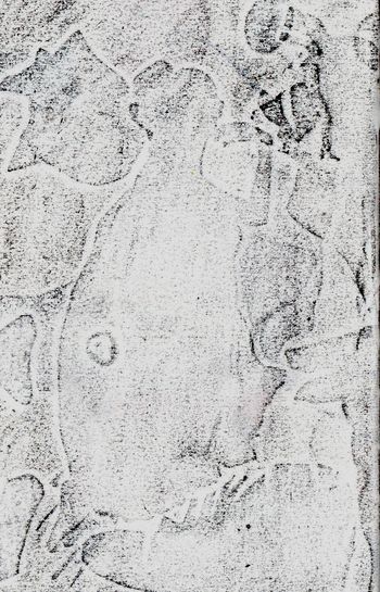 18.10.2026 Papier - paper - papier - papier Matthias Harnisch * Frottage du jour