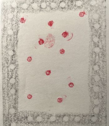 11.01.2025 Papier - paper - papier - papier Matthias Harnisch * Frottage du jour