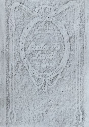 26.03.2025 Bucheinband - book cover - couvre-livres - okładka książki Matthias Harnisch * Frottage du jour