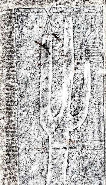 04.09.2022 Papier - paper - papier - papier Matthias Harnisch * Frottage du jour