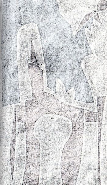 29.08.2023 Papier - paper - papier - papier Matthias Harnisch * Frottage du jour