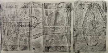 22.10.2023 Verschiedene Oberflächen - various surfaces - surfaces différentes - różne powierzchnie Matthias Harnisch * Frottage du jour