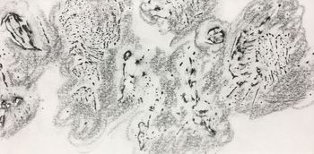 12.07.2021 Papier/Farbe - paper/paint - papier/peinture - papier/farba Matthias Harnisch * Frottage du jour