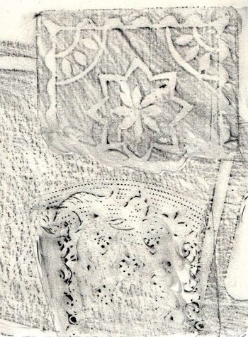 14.10.2024 Verschiedene Oberflächen - various surfaces - surfaces différentes - różne powierzchnie Matthias Harnisch * Frottage du jour