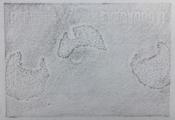 27.12.2017 Weihnachtskarte (verspätet) - christmas card (late) - carte de Noël (en retard) - kartka bożonarodzeniowa (opóżniona) Matthias Harnisch - Frottage du jour