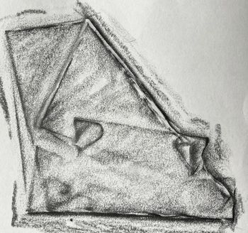 13.07.2024 Papier - paper - papier - papier Matthias Harnisch * Frottage du jour