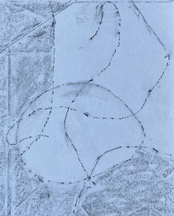 18.11.2023 Papier/Schnur - paper/cord - papier/ficelle - papier/sznurek Matthias Harnisch * Frottage du jour
