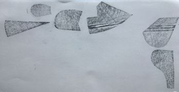 13.03.2021 Pappe/Papier - cardboard/paper - carton/papier - karton/papier Matthias Harnisch * Frottage du jour