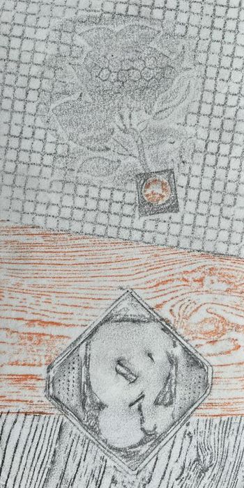 08.09.2024 Verschiedene Oberflächen - various surfaces - surfaces différentes - różne powierzchnie Matthias Harnisch * Frottage du jour