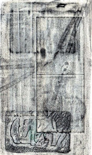 11.08.2023 Verschiedene Oberflächen - various surfaces - surfaces différentes - różne powierzchnie Matthias Harnisch * Frottage du jour