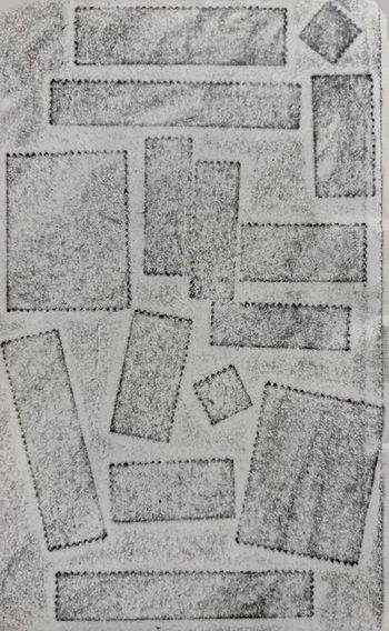 29.12.2025 Briefmarken - stamps - timbres - znaczki pocztowe Matthias Harnisch * Frottage du jour