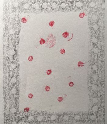 14.01.2025 Papier - paper - papier - papier Matthias Harnisch * Frottage du jour