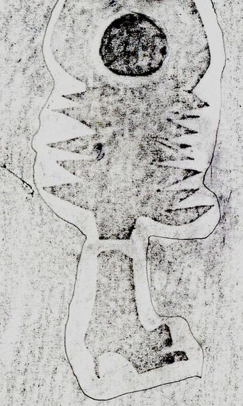 03.02.2026 Papier - paper - papier - papier Matthias Harnisch * Frottage du jour