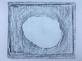 16.12.2020  Ein Loch - a hole - un trou - dziura Matthias Harnisch * Frottage du jour