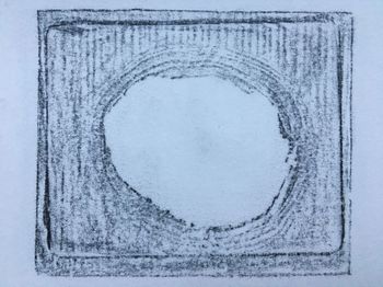 16.12.2020 Ein Loch - a hole - un trou - dziura Matthias Harnisch * Frottage du jour