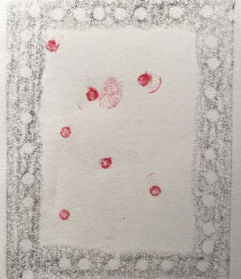 07.01.2025 Papier - paper - papier - papier Matthias Harnisch * Frottage du jour