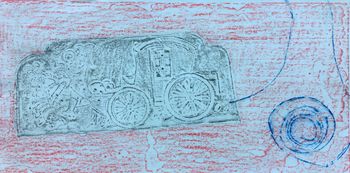 16.12.2017 Verschiedene Oberflächen - various surfaces - surfaces différentes - różne powierzchnie Matthias Harnisch - Frottage du jour