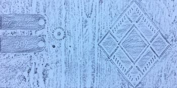 28.08.2017 Verschiedene Oberflächen - various surfaces - surfaces différentes - różne powierzchnie Matthias Harnisch - Frottage du jour