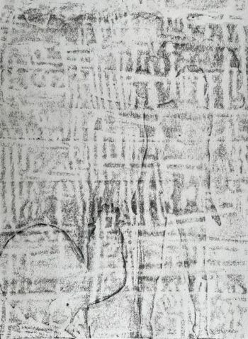 21.12.2024 Papier - paper - papier - papier Matthias Harnisch * Frottage du jour