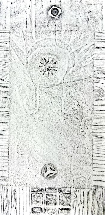 18.04.2026 Verschiedene Oberflächen - various surfaces - surfaces différentes - różne powierzchnie Matthias Harnisch * Frottage du jour