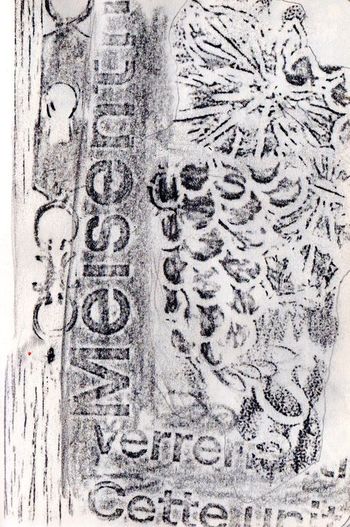 02.07.2024 Verschiedene Oberflächen - various surfaces - surfaces différentes - różne powierzchnie Matthias Harnisch * Frottage du jour